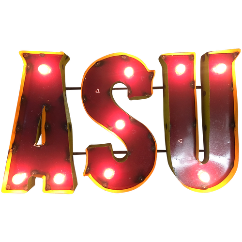 Arizona State University Lighted Recycled Metal Wall Decor