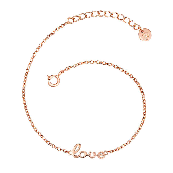 Armband LOVE roségold