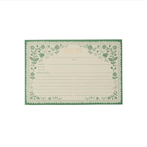 Rifle Paper Co. Artichoke Recipe Cards