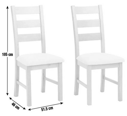 Ashwell Pair of 2 Oak Dining Chairs - Natural (B Grade)