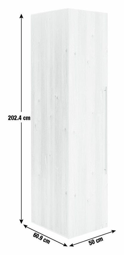 Atlas 1 Door Wardrobe - Oak (B Grade)