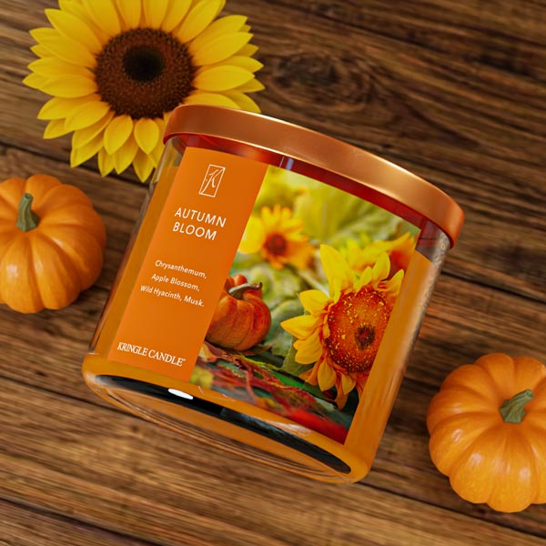 Autumn Bloom 3-Wick Candle