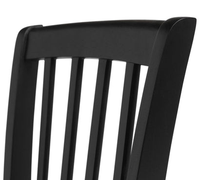 Banbury Pair of Solid Wood Dining Chairs - Black | Modern Mealtime Seating