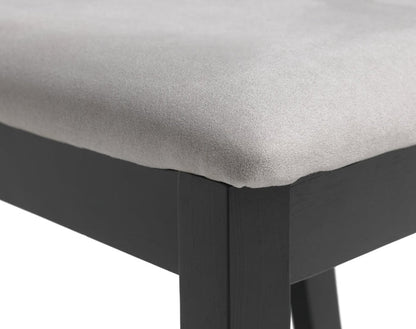 Banbury Pair of Solid Wood Dining Chairs - Black | Modern Mealtime Seating