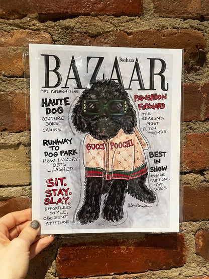 Barker's Bazaar Glitter Art Print