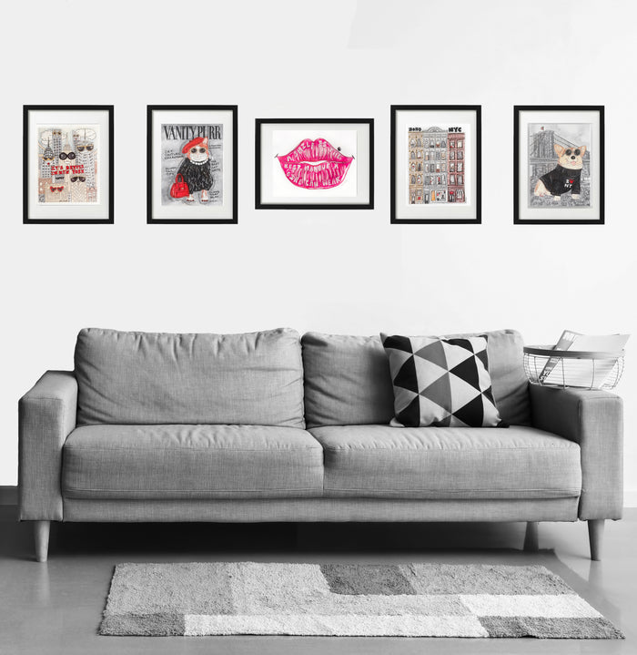 Barker's Bazaar Glitter Art Print