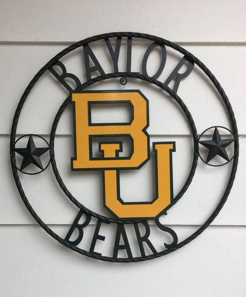 Baylor Bears Wrought Iron Wall Decor