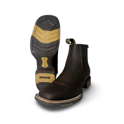 Becerro-Rhino Choco Rodeo Boots – Premium Calfskin Style