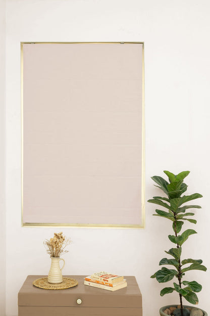 Beige 100% Customizable Linen Solid blind for living room - Room darkening