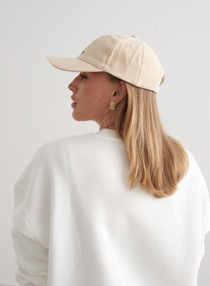 Beige Small Logo Cap