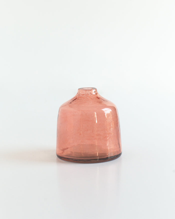 Bella Handblown Hammered Bud Vase