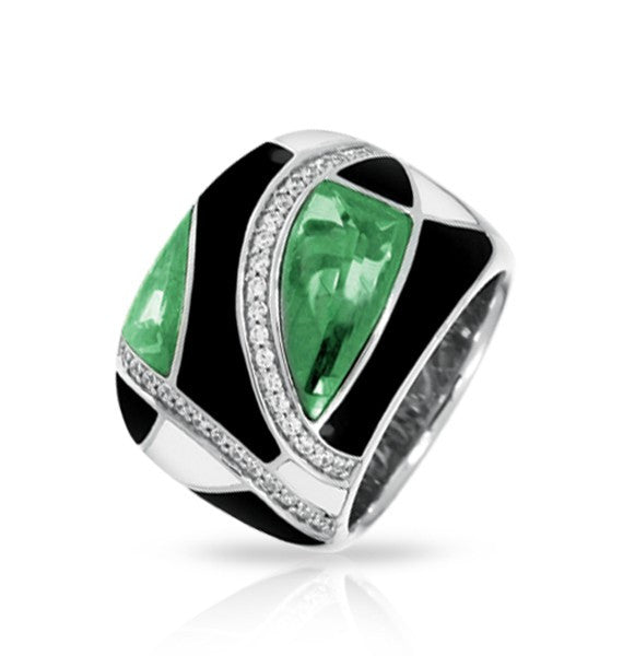 Belle e'toile Sterling Silver Tango Ring