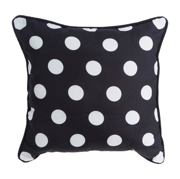 Black and White Polka Dot Pillow