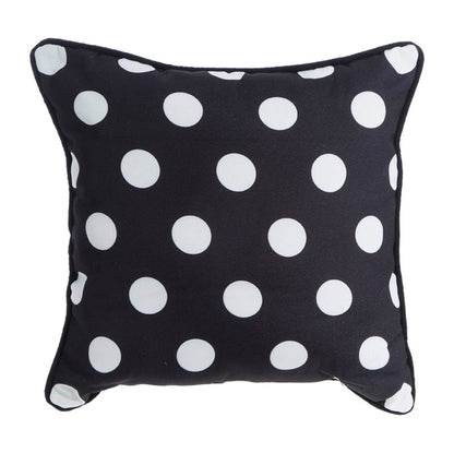 Black and White Polka Dot Pillow