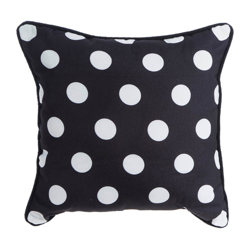 Black and White Polka Dot Pillow
