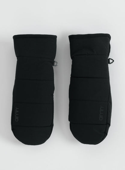 Black Padded Mittens