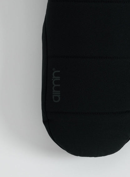 Black Padded Mittens