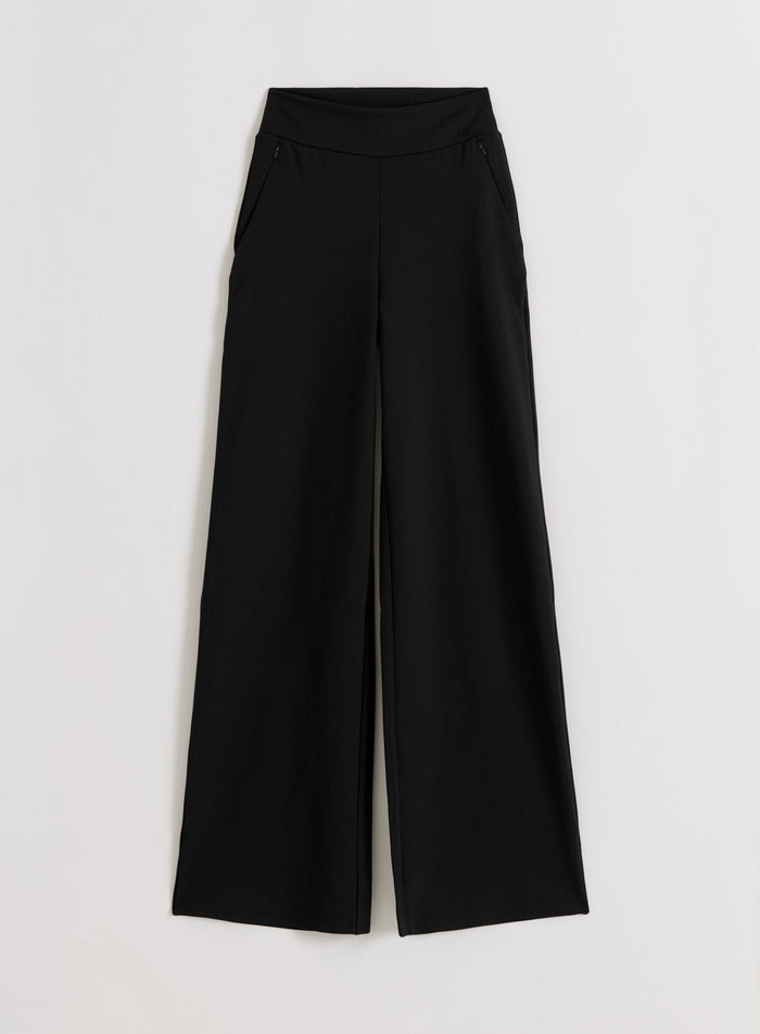 Black Sense Pants in a flatlay view