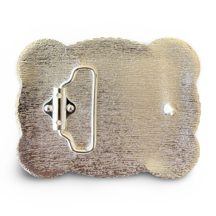 Black & Silver Western Belt Buckle