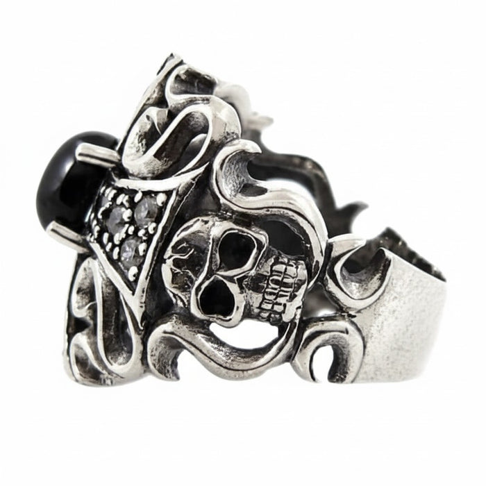The gothic black star statement ring.