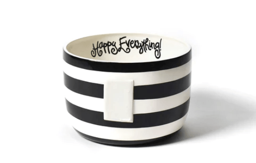 Black Stripe Big Happy Everything Bowl