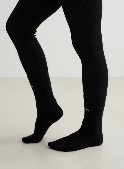Black Thermo Wool Sock