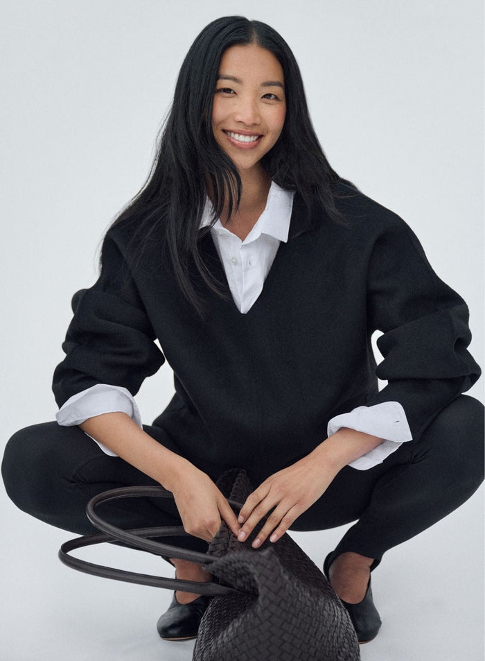 Black Wool Sweatshirt