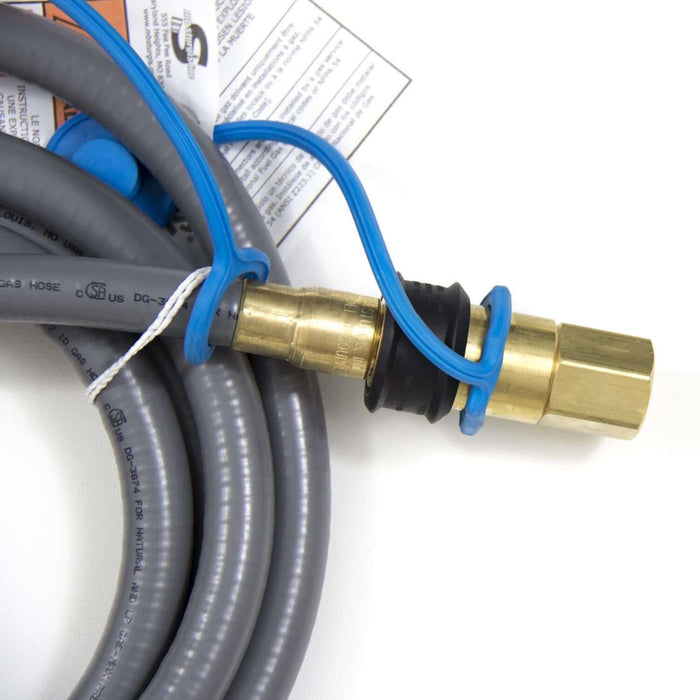 Blaze 10 Ft. Natural Gas/Propane Gas Hose W/ Quick Disconnect - BLZ-NG-HOSE - Smoker Guru