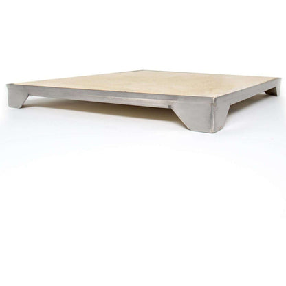 Blaze 14 3/4 Inch Ceramic Pizza Stone With Stainless Steel Tray - BLZ-PZST - Smoker Guru