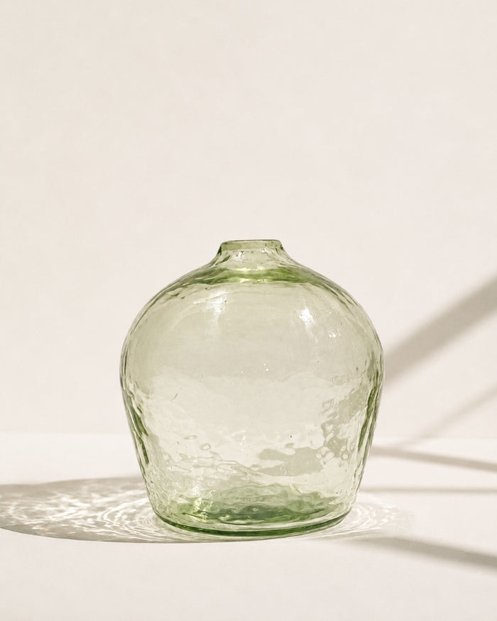 Bloom Handblown Hammered Bud Vase