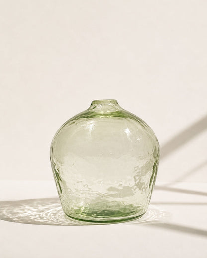 Bloom Handblown Hammered Bud Vase