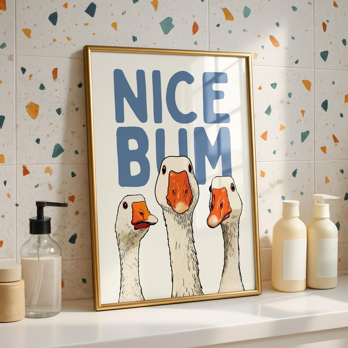 Blue Bathroom Wall Art Set of 6, Funny Coastal Bathroom Decor, Farmhouse Toilet Prints, Cute Guest Bathroom Poster Bundle, Trendy Prints