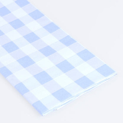 Meri Meri Blue Gingham Paper Tablecloth