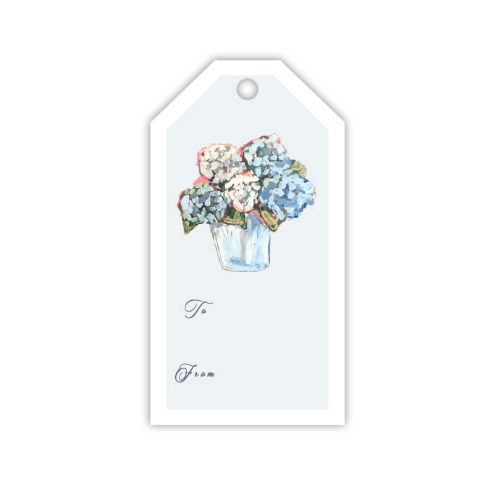 Rosanne Beck Gift Wrap Blue Hydrangea Gift Tags
