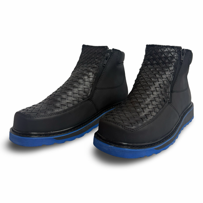 Blue Sole Dual-Zip Knit Walkers