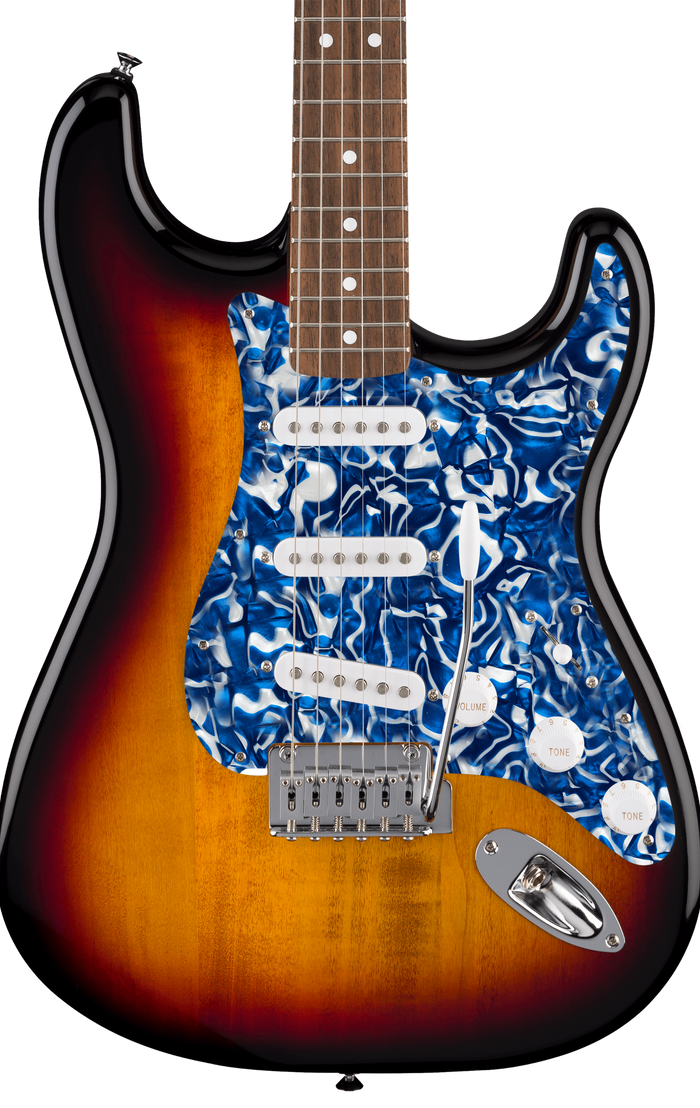 D'Andrea USA Blue Swirl Pearl | Strat Pickguard – product image 5