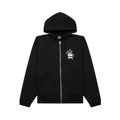 Bluza Stussy Crown Hoodie Zip Black S STUSSY Bluzy