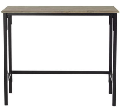 Bolitzo Bar Set & 2 Stools - Oak & Black