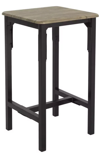 Bolitzo Bar Set & 2 Stools - Oak & Black