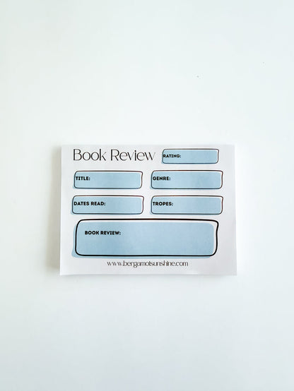 Book Review Sticky Notes
