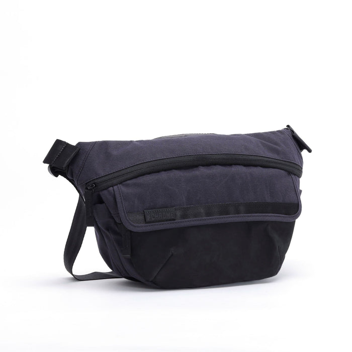 Bot Flap 5L Sling n Black Canvas Leather #color_black canvas leather