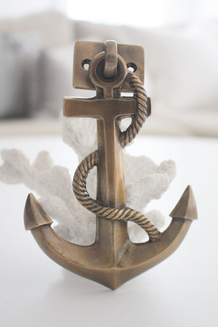 Brass Anchor Door Knocker