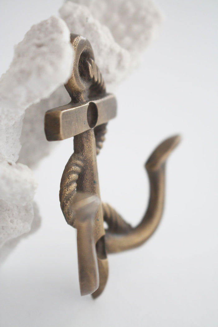 Brass Anchor Hook - Small