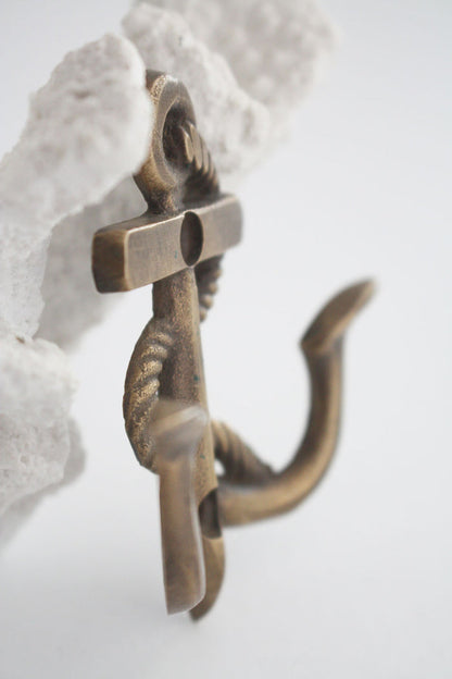 Brass Anchor Hook - Small