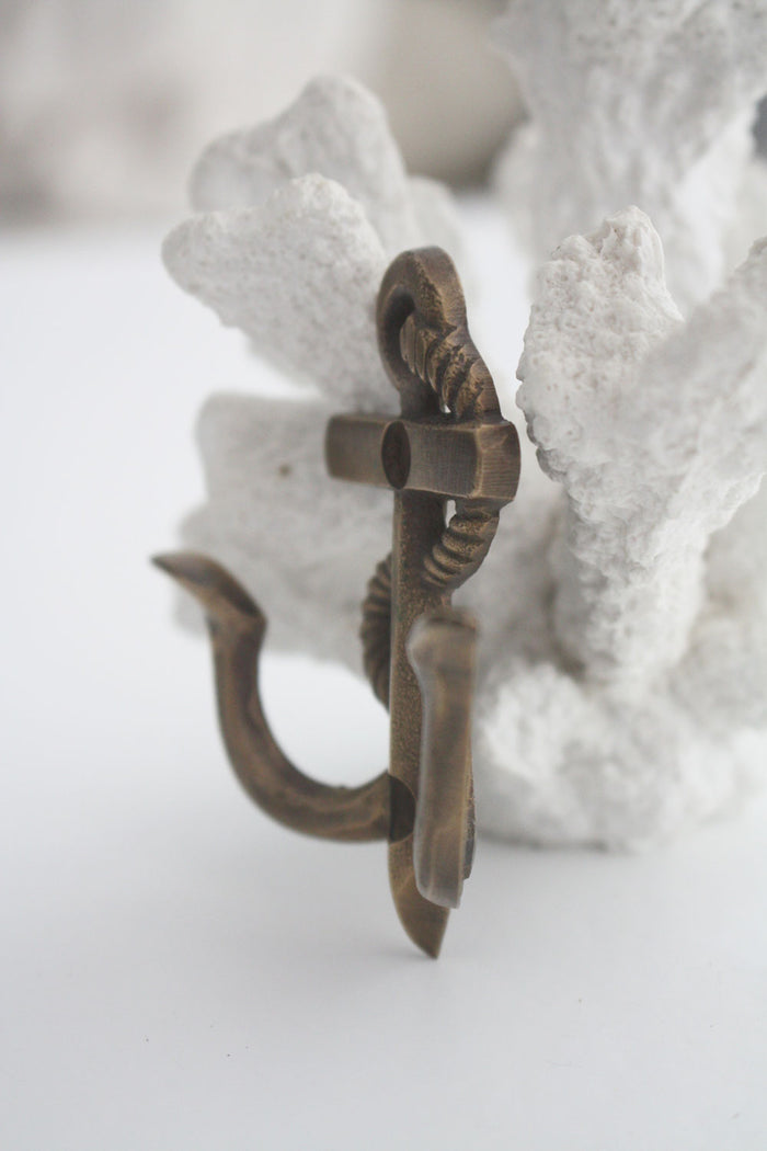 Brass Anchor Hook - Small