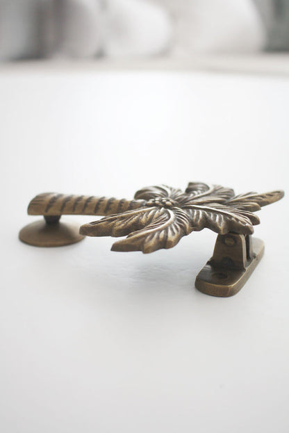 Brass Coconut Palm Tree Door Knocker