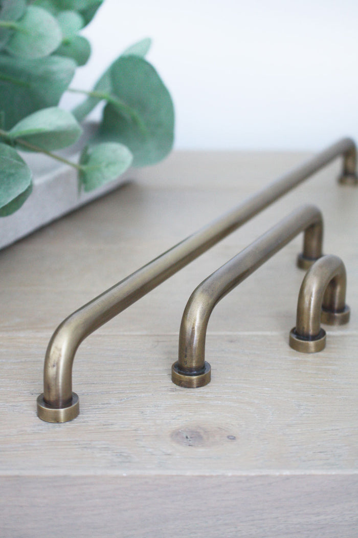 Brass Hemingway Cabinet Handle 14cm