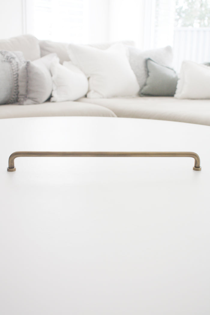 Brass Hemingway Cabinet Handle 33cm