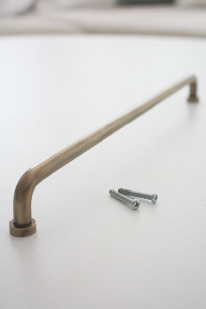 Brass Hemingway Cabinet Handle 33cm