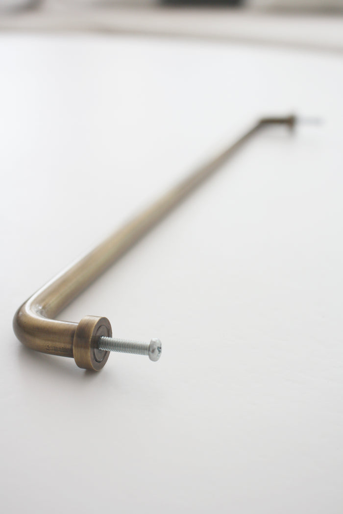 Brass Hemingway Cabinet Handle 33cm